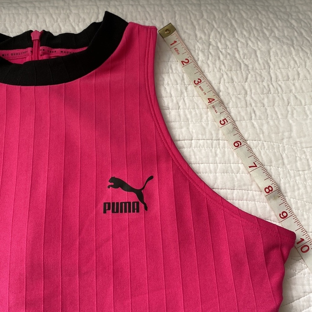 Puma Bodycon Cutout Mini Dress Hot Pink Black M NWT - Picture 16 of 17